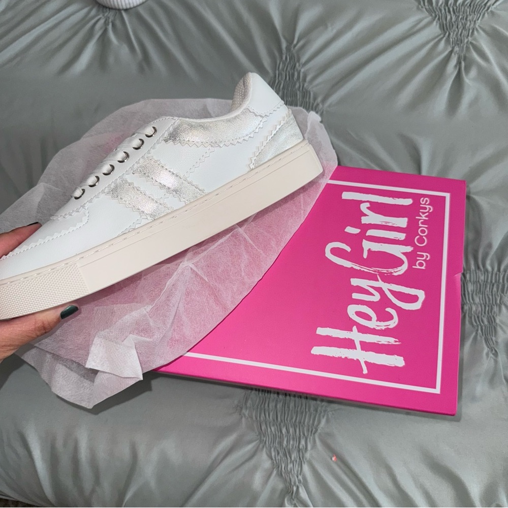 White and Cream Sneakers